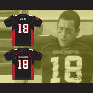 Adam Sandler 18 Paul Crewe Mean Machine Convicts Football Jersey Includes Patches