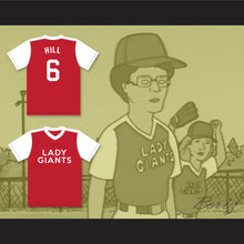 Load image into Gallery viewer, Peggy Hill 6 Lady Giants Softball Team Baseball Jersey