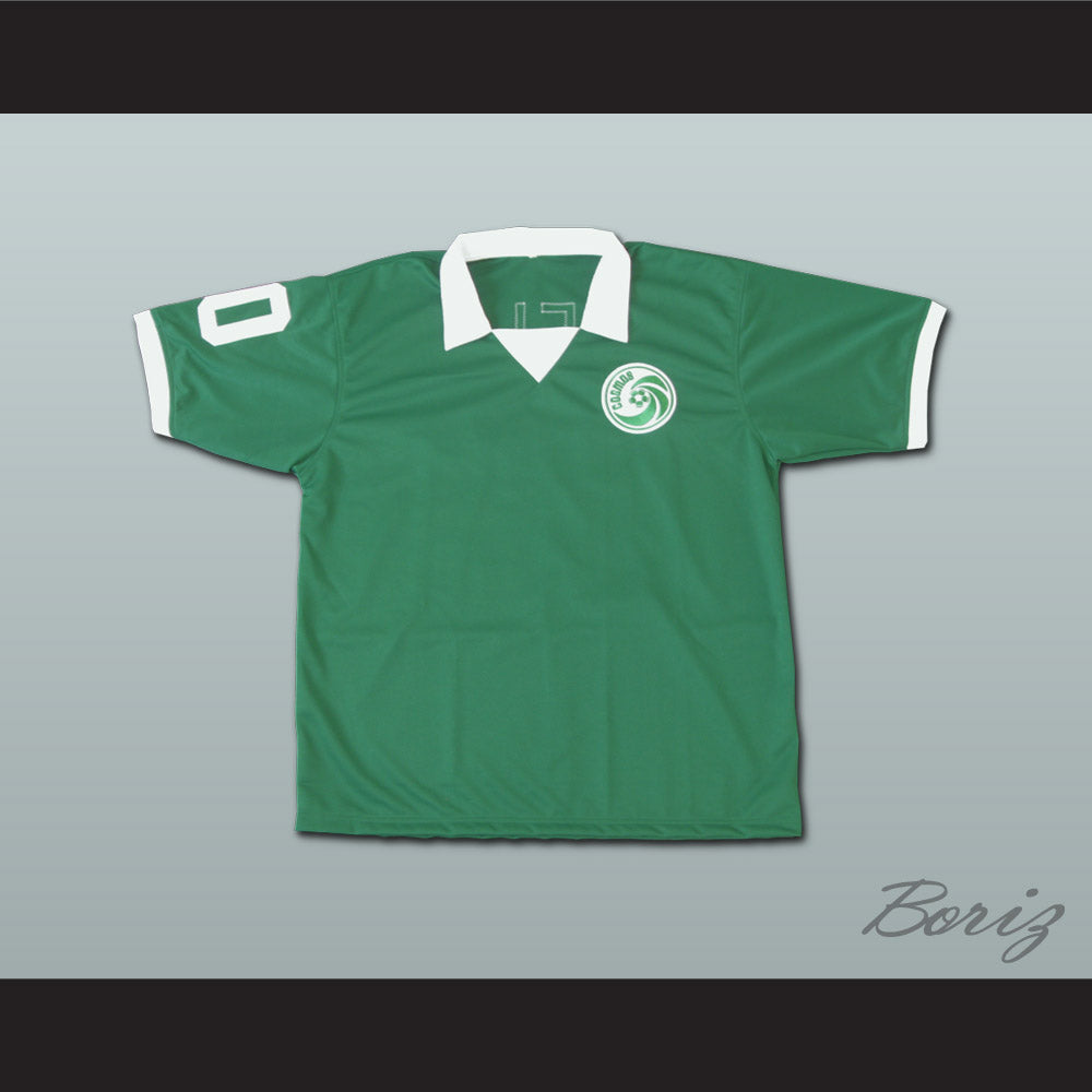 Pele New York Cosmos Green Football Soccer Jersey