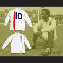 Load image into Gallery viewer, Pele 10 Long Sleeve White Football Soccer Jersey Victory Movie