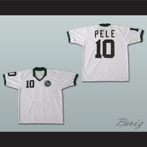 Pele New York Cosmos White Football Soccer Jersey