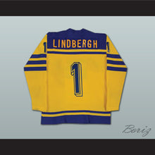Load image into Gallery viewer, Pelle Lindbergh 1 Tre Kroner Team Sweden Hockey Jersey