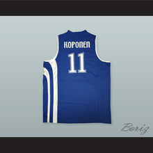 Load image into Gallery viewer, Petteri Koponen 11 Finland Basketball Jersey