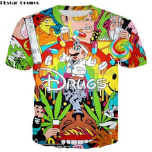Load image into Gallery viewer, PLstar Cosmos Drop shipping Drugs&amp;weed Men Women Sweatshirt Couples Sweats Unisex Sweatshirt Red Wine 3D print cartoon hoodies