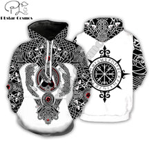Load image into Gallery viewer, PLstar Cosmos Fashion Men hoodies Viking Tattoo 3D All Over Printed Unisex Hoodie streetwear Casual Hooded Sweatshirt Drop ship