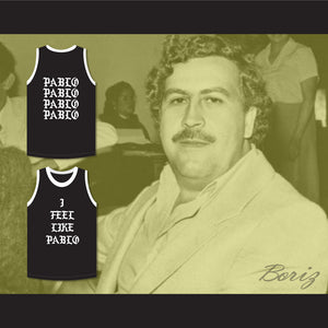 Pablo Escobar I Feel Like Pablo Black Basketball Jersey