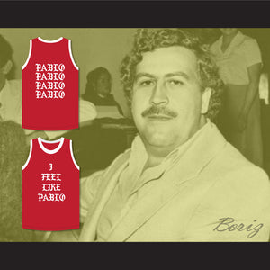 Pablo Escobar I Feel Like Pablo Red Basketball Jersey