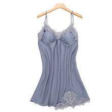 Load image into Gallery viewer, Pajamas Sets Silk Women Nightgowns Sexy Ladies Satin Nightwear Women Robe Nighties Sleepwear shorts combinaison pyjama femme