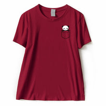 Load image into Gallery viewer, Panda T Shirt Hug Me Letters Short Sleeve 100% Cotton T-shirt Top Quality Women Summer Casual Camiseta Tee