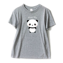 Load image into Gallery viewer, Panda T Shirt Hug Me Letters Short Sleeve 100% Cotton T-shirt Top Quality Women Summer Casual Camiseta Tee