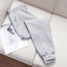 Load image into Gallery viewer, Pants women loose sweatpants casual Cotton trousers women pocket high waist thin autumn leisure wholesale vestidos WBX9913
