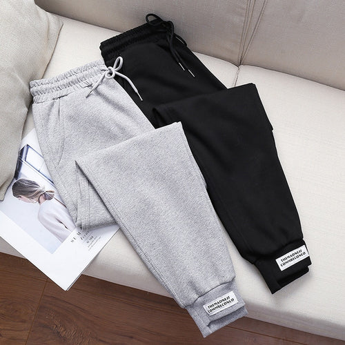 Pants women loose sweatpants casual Cotton trousers women pocket high waist thin autumn leisure wholesale vestidos WBX9913