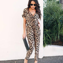 Load image into Gallery viewer, Paris Girl Sexy Ladies Fashion Leopard Jumpsuit Spring New Temperament Commute Fit Comfort Jumpsuit