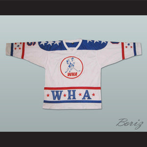 1977 WHA Michel Parizeau 6 WHA All-Star Hockey Jersey