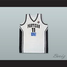 Load image into Gallery viewer, Partizan Belgrade 11 White Basketball Jersey