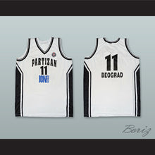 Load image into Gallery viewer, Partizan Belgrade 11 White Basketball Jersey