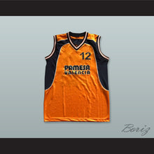 Load image into Gallery viewer, Pat Durham 12 Pamesa Valencia Orange Basketball Jersey
