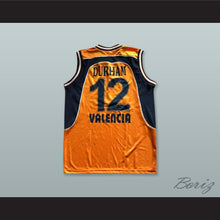 Load image into Gallery viewer, Pat Durham 12 Pamesa Valencia Orange Basketball Jersey
