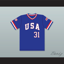 Load image into Gallery viewer, Pat Pacillo 31 1984 USA Team Blue Baseball Jersey