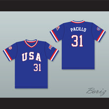 Load image into Gallery viewer, Pat Pacillo 31 1984 USA Team Blue Baseball Jersey