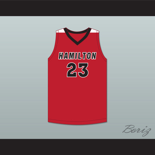 Patrick Baldwin Jr 23 Sussex Hamilton High School Chargers Red Basketball Jersey 1
