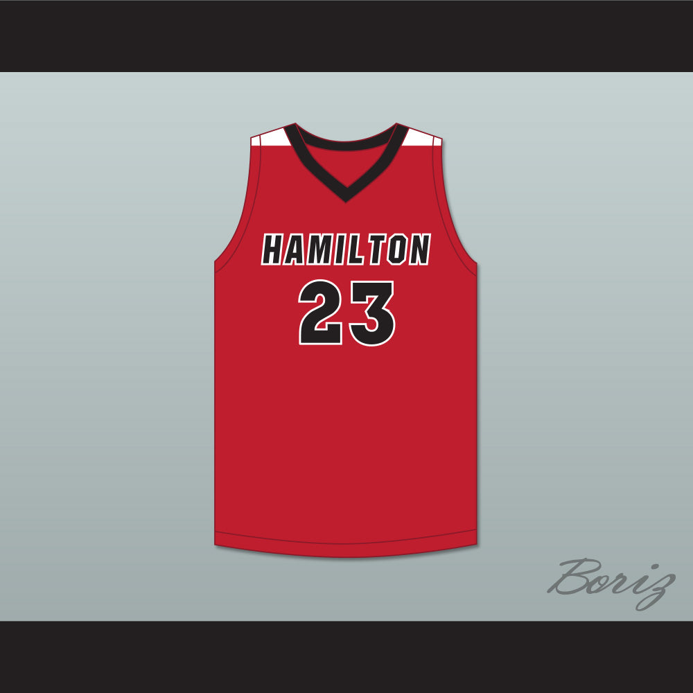 Patrick Baldwin Jr 23 Sussex Hamilton High School Chargers Red Basketball Jersey 1
