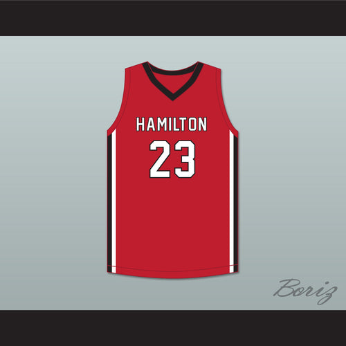 Patrick Baldwin Jr 23 Sussex Hamilton High School Chargers Red Basketball Jersey 4