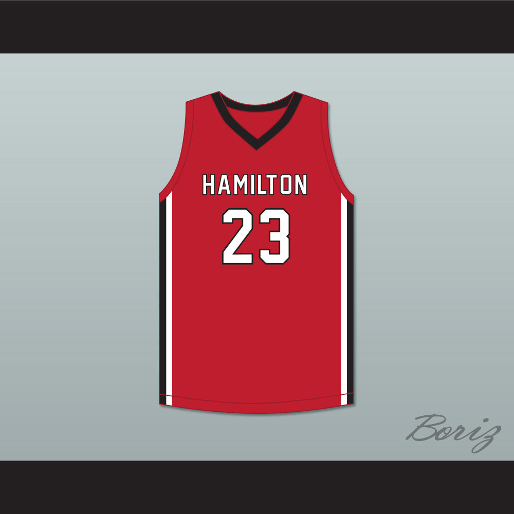 Patrick Baldwin Jr 23 Sussex Hamilton High School Chargers Red Basketball Jersey 4