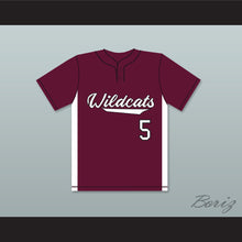 Load image into Gallery viewer, Patrick Mahomes 5 Whitehouse High School Wildcats Maroon Baseball Jersey 2