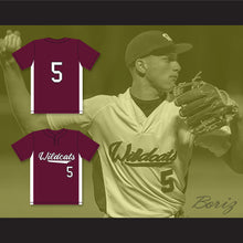 Load image into Gallery viewer, Patrick Mahomes 5 Whitehouse High School Wildcats Maroon Baseball Jersey 1