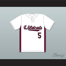Load image into Gallery viewer, Patrick Mahomes 5 Whitehouse High School Wildcats White Baseball Jersey 2