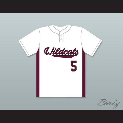 Patrick Mahomes 5 Whitehouse High School Wildcats White Baseball Jersey 2
