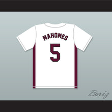 Load image into Gallery viewer, Patrick Mahomes 5 Whitehouse High School Wildcats White Baseball Jersey 2