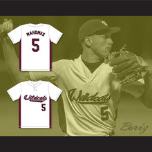Load image into Gallery viewer, Patrick Mahomes 5 Whitehouse High School Wildcats White Baseball Jersey 2