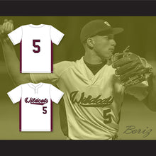 Load image into Gallery viewer, Patrick Mahomes 5 Whitehouse High School Wildcats White Baseball Jersey 1