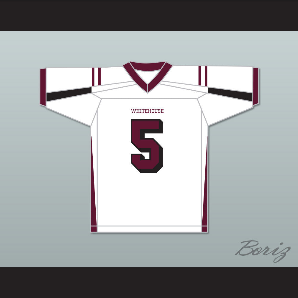 Patrick Mahomes 5 Whitehouse High School Wildcats White Football Jersey