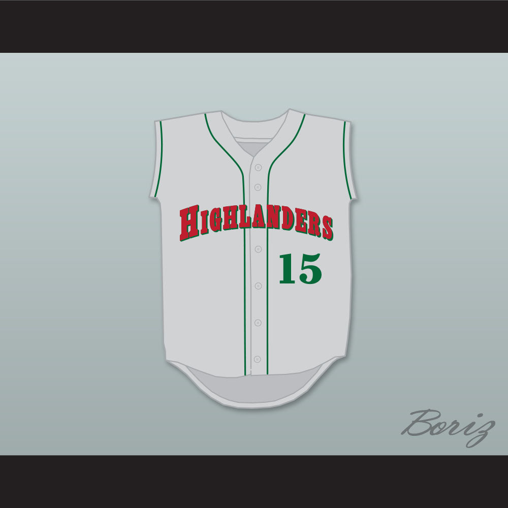 Paul Goldschmidt 15 The Woodlands High School Highlanders Gray Baseball Jersey 2