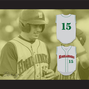 Paul Goldschmidt 15 The Woodlands High School Highlanders Gray Baseball Jersey 1