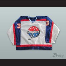 Load image into Gallery viewer, Paul Laus 3 Albany Choppers White Hockey Jersey