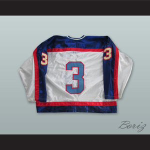 Paul Laus 3 Albany Choppers White Hockey Jersey