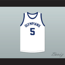 Load image into Gallery viewer, Paul Walther 5 Indianapolis Olympians Retro White Basketball Jersey