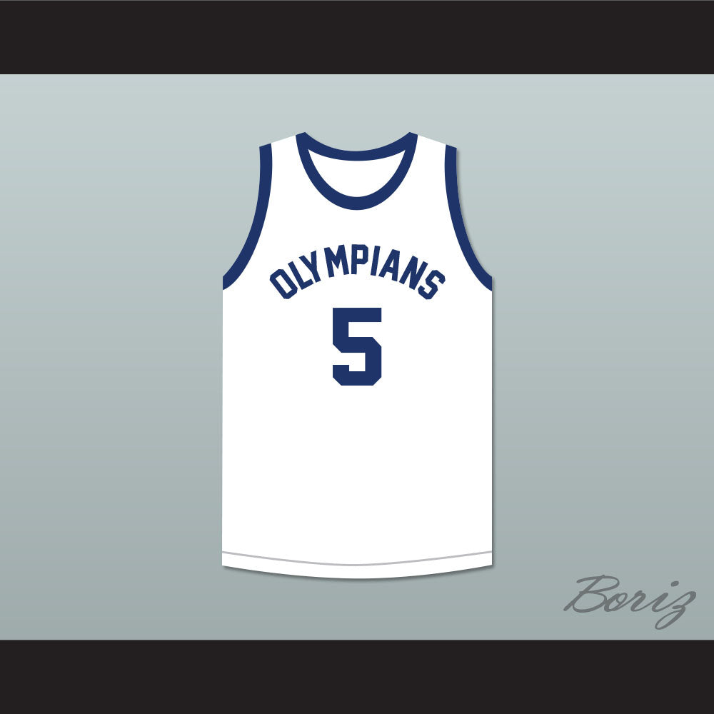 Paul Walther 5 Indianapolis Olympians Retro White Basketball Jersey