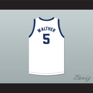 Paul Walther 5 Indianapolis Olympians Retro White Basketball Jersey