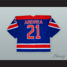 Load image into Gallery viewer, Paul Andrea 21 Newmarket Royals Blue Hockey Jersey