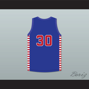 Paul Birch 30 Fort Wayne Zollner Pistons Blue Basketball Jersey