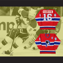 Load image into Gallery viewer, Paul Kariya 16 Penticton Panthers Red Hockey Jersey