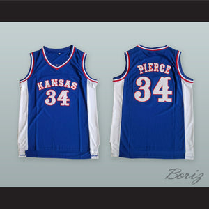 Paul Pierce 34 Kansas Blue Basketball Jersey