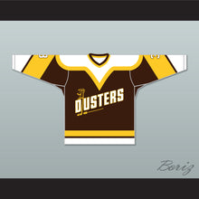 Load image into Gallery viewer, Paul Stewart 3 Binghamton Broome Dusters Brown Hockey Jersey 2