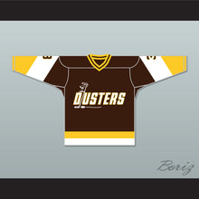 Load image into Gallery viewer, Paul Stewart 3 Binghamton Broome Dusters Brown Hockey Jersey 3