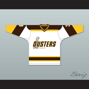 Paul Stewart 3 Binghamton Broome Dusters White Hockey Jersey 3